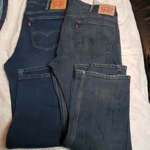 2 brand new pair of levi Strauss jeans mens 38-32